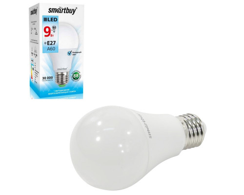 Светодиодная лампа SMARTBUY A60-09W/4000/E27 дневной свет