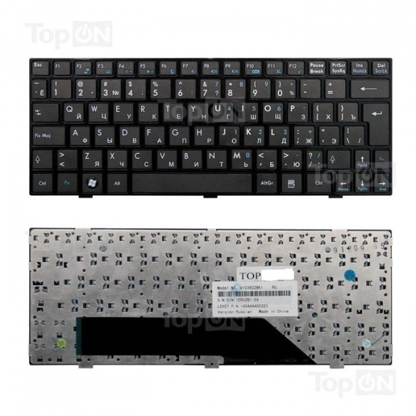 Клавиатура MSI U135 U135DX U160 U160DX MS-N014 p/n: V103622CK1 RU