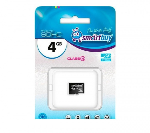 Карта памяти Micro SD 4 GB SMART BUY CLASS 4 