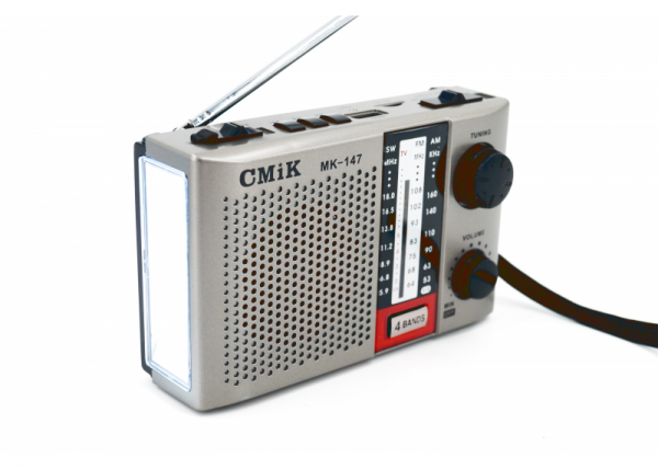 Радиоприёмник CMiK MK-147 (аккумулятор,фонарик,Bluetooth, FM,MicroSD,USB,)