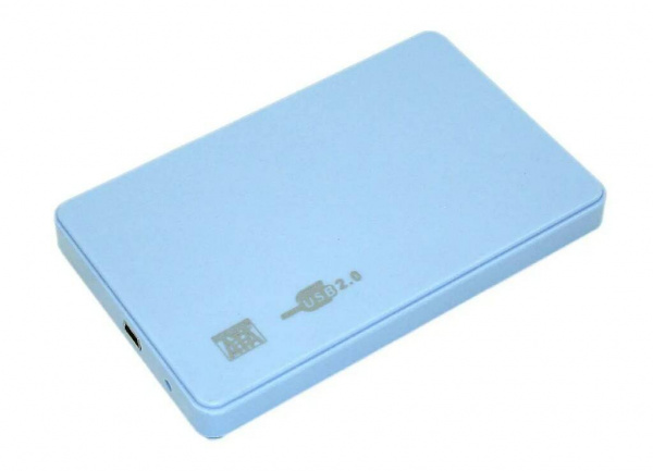 Внешний корпус для жесткого диска DM-2508 (SATA 2.5", USB 2.0, пластик) Синий