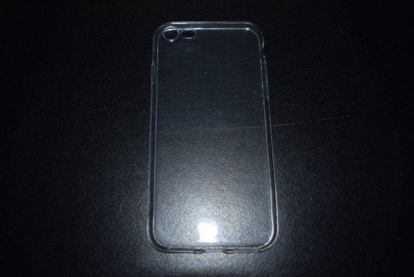 Чехол накладка силикон iPhone 7 (плотный) 1 мм, прозрачный