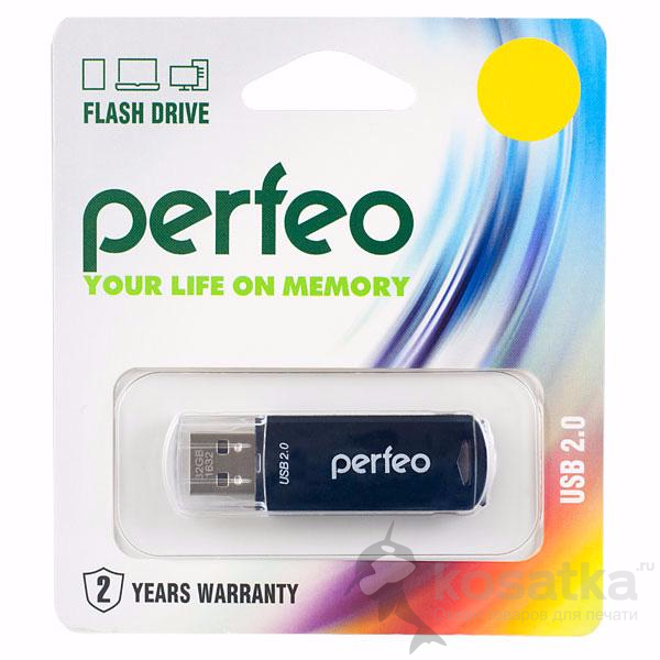 USB флешка 16 GB PERFEO PR03 USB 2.0 (цвет в ассорт.)