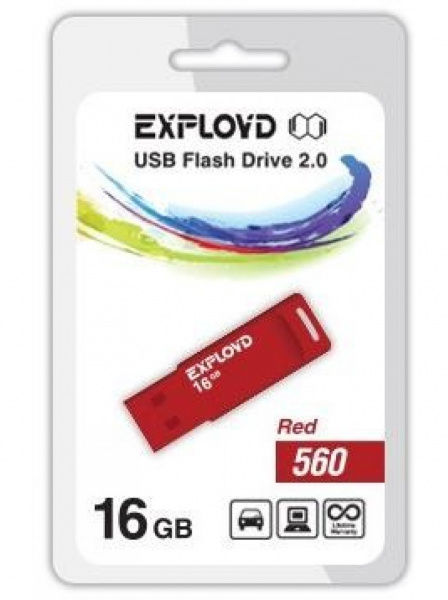 USB флешка 4 GB EXPLOYD 560  USB 2.0 (цвет в ассорт.)