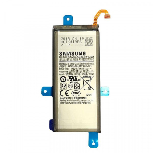 Аккумулятор ОР. Samsung A6 A600 2018 / J6 J600 2018 ( EB-BJ800ABE )-тех.упак.