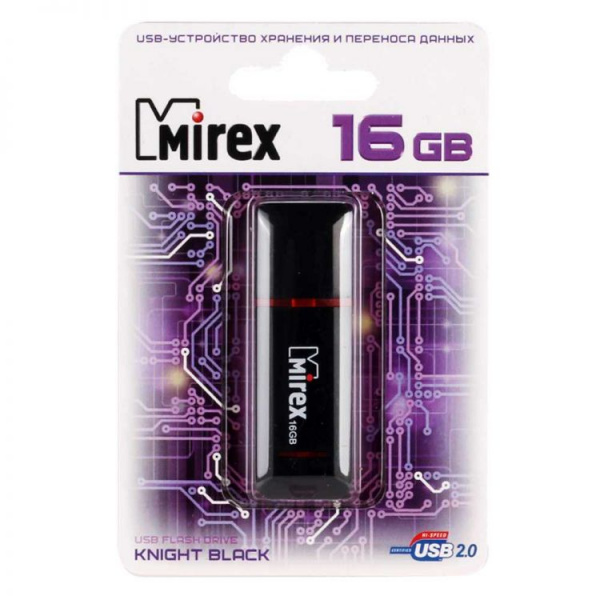 USB флешка 16 GB MIREX KNIGHT  USB 2.0 (цвет в ассорт.)