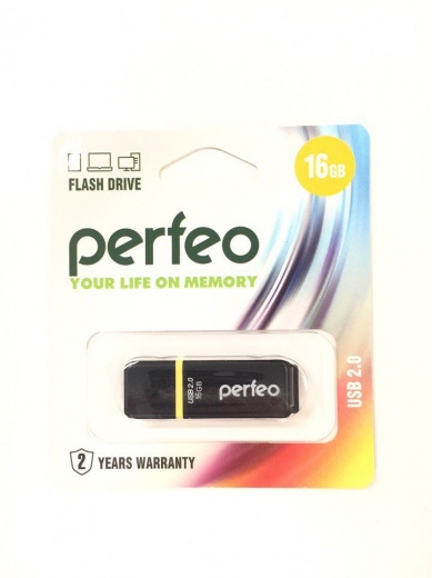 USB флешка 16 GB PERFEO PR02 USB 2.0 (цвет в ассорт.)