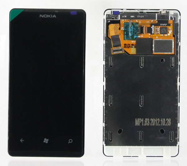 Дисплей Nokia 800 Lumia с тачскрином 