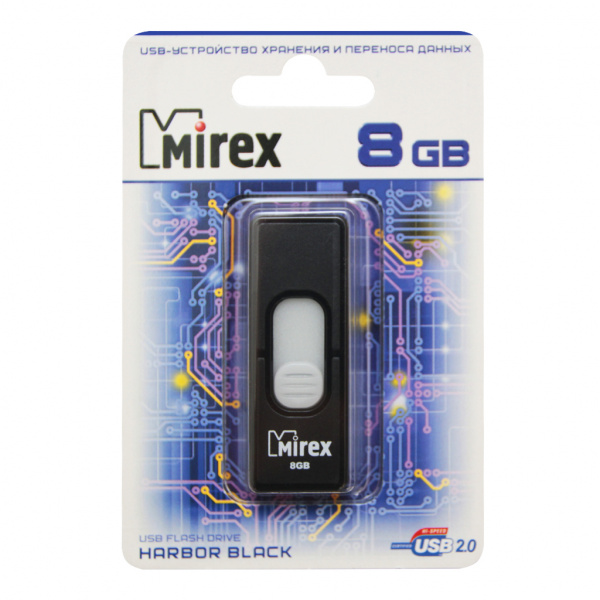 USB флешка 8 GB MIREX HARBOR USB 2.0 (цвет в ассортименте)