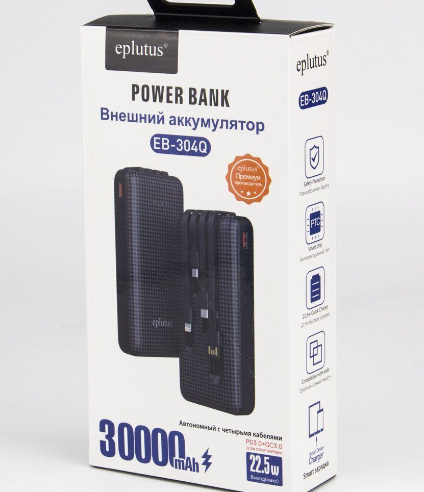 POWER BANK 30000 mAh Eplutus EB-304Q