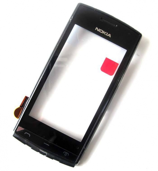 Сенсорный экран Nokia 500 Черный в сборе 