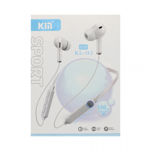 Bluetooth гарнитура Kin KL-02 (спорт) белый
