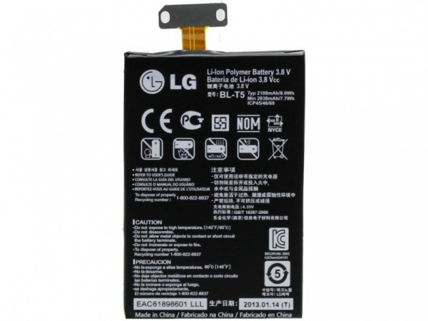 Аккумулятор ОР. LG BL-T5 (E960 Nexus 4/E970/E973/E975/F180) тех. упак