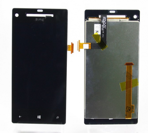 Дисплей HTC 8X в сборе с тачскрином Черный