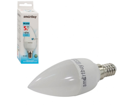 Светодиодная лампа SMARTBUY C37-9,5W/4000/E27 дневной свет
