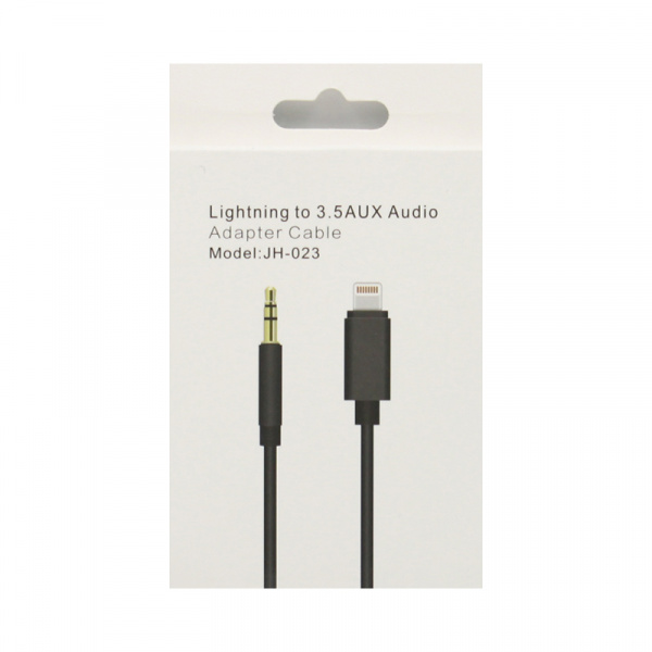 Кабель USB LIGHTNING - AUX Jack 3.5  JH-023