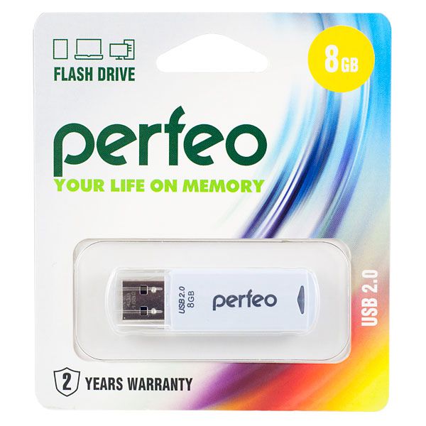 USB флешка 8 GB PERFEO C06 (цвет в ассорт.)