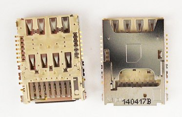 Коннектор SIM+MMC LG D618/D855/D690/D724/H818/D335 (G2 Mini/G3/G3 Stylus/G3s/G4/L Bello