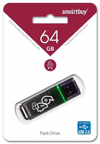USB флешка 64 GB SMART BUY Glossy USB 3.0 (цвет в ассорт.)