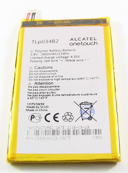 АКБ Alcatel TLp034B2 ( OT-7050Y/8020 ) тех. упак.