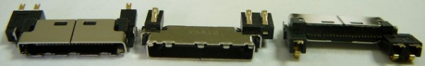 Системный разъем LG C1100 (3 контакта АКБ)