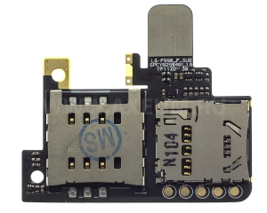 Коннектор SIM+MMC LG P990 на плате
