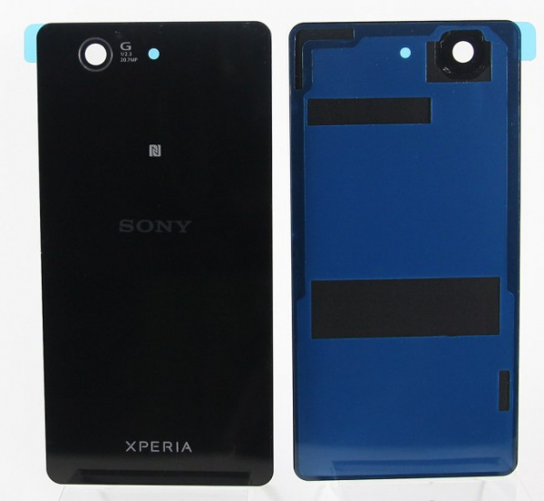Корпус Sony Xperia D5803 Xperia Z3 Compact заднее стекло (чёрный)