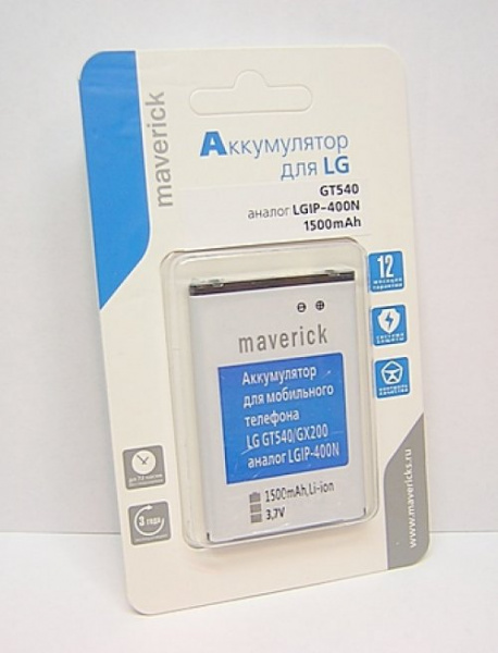 Акб LG IP-400N (GT540) Maverick