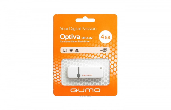 USB флешка 4 GB OPTIVA QUMO  USB 2.0 (цвет в ассорт.)