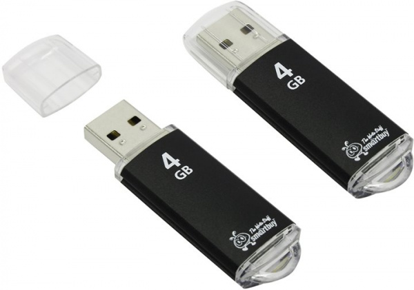 USB флешка 4 GB SMART BUY V-Cut USB 2.0 (цвет в ассорт.)