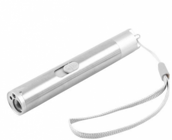 Фонарик - брелок ZK-9127(фонарик/ лазер / ультрафиолет) зарядка USB