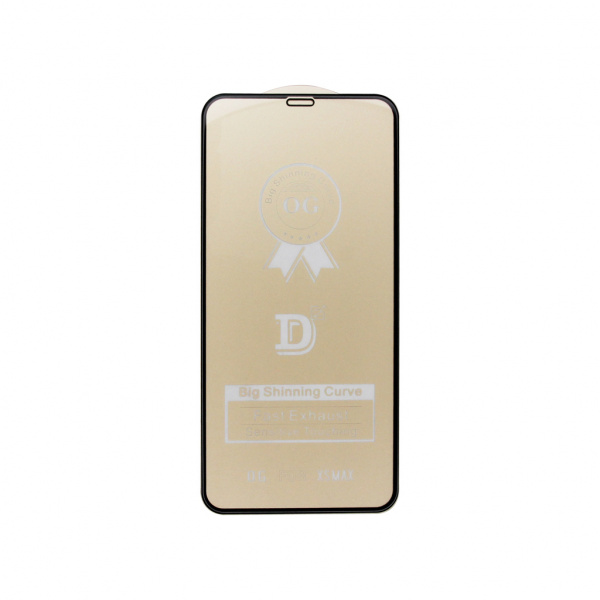 Защитное стекло iPhone 12 mini D2+ чёрное (тех упаковка)