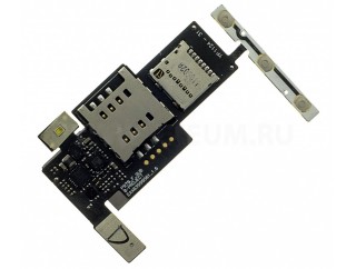 Коннектор SIM+MMC LG P970 на плате
