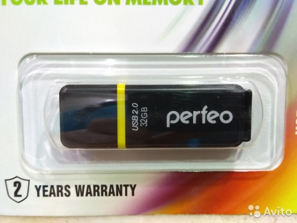 USB флешка 32 GB PERFEO C01  USB 2.0 (цвет в ассортименте)