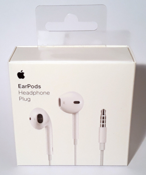 Гарнитура Iphone 5 (белая) EarPods BOX (коробка)