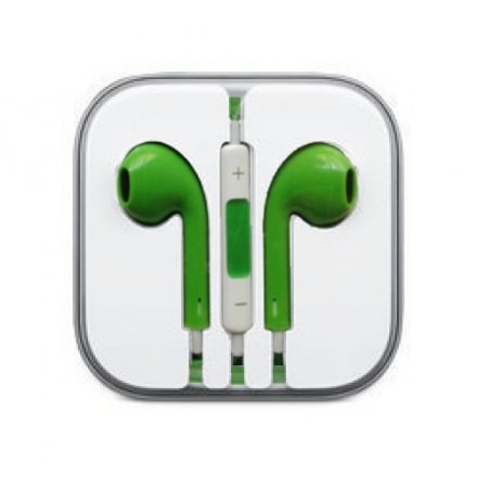 Гарнитура iPhone 5 (зелёная) 
