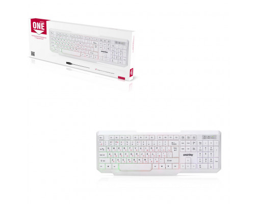 Клавиатура для ПК "Smartbuy" SBK-333U-W с подсветкой белый