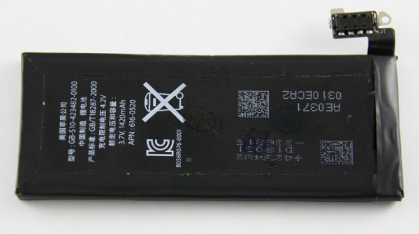 аккумулятор IPhone-4 (Li-on) 1420 mAh оригинал тех.упак.
