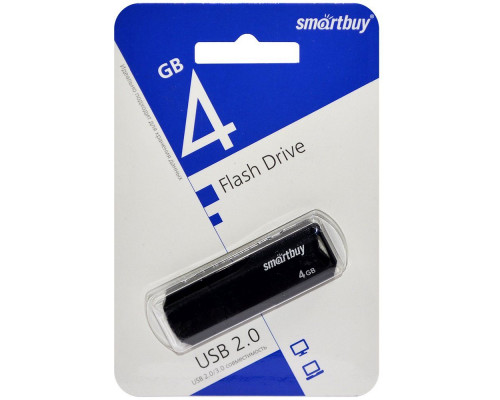 USB флешка 4 GB SMART BUY CLUE USB 2.0 (цвет в ассорт.)