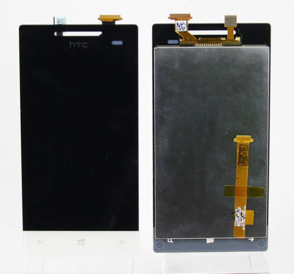 Дисплей HTC 8S в сборе с тачскрином Белый (оригинал)