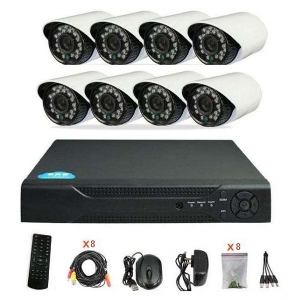 Комплект видеонаблюдения XPX-9008 HD на 8-камер (уличные)