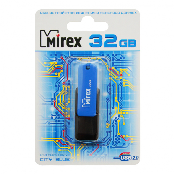 USB флешка 32 GB MIREX CITY (цвет в ассортименте)