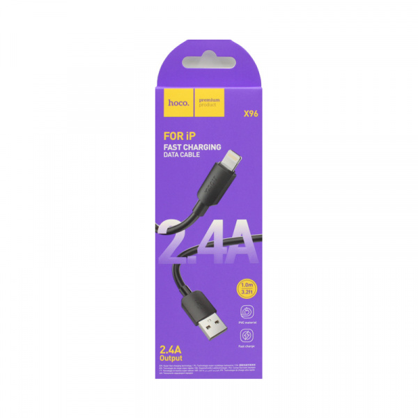 Кабель USB  TYPE-C - Lightning Hoco X96 2.4A.20W. 1m