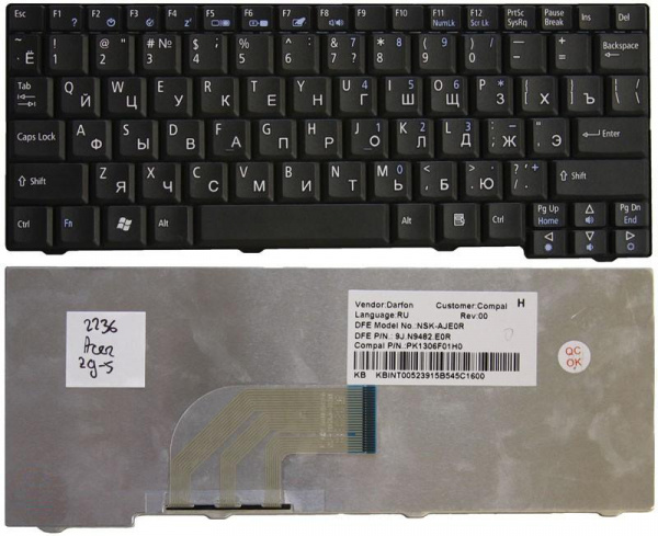 Клавиатура Acer One A110 A150 D150 D250 9J.N9482.00R